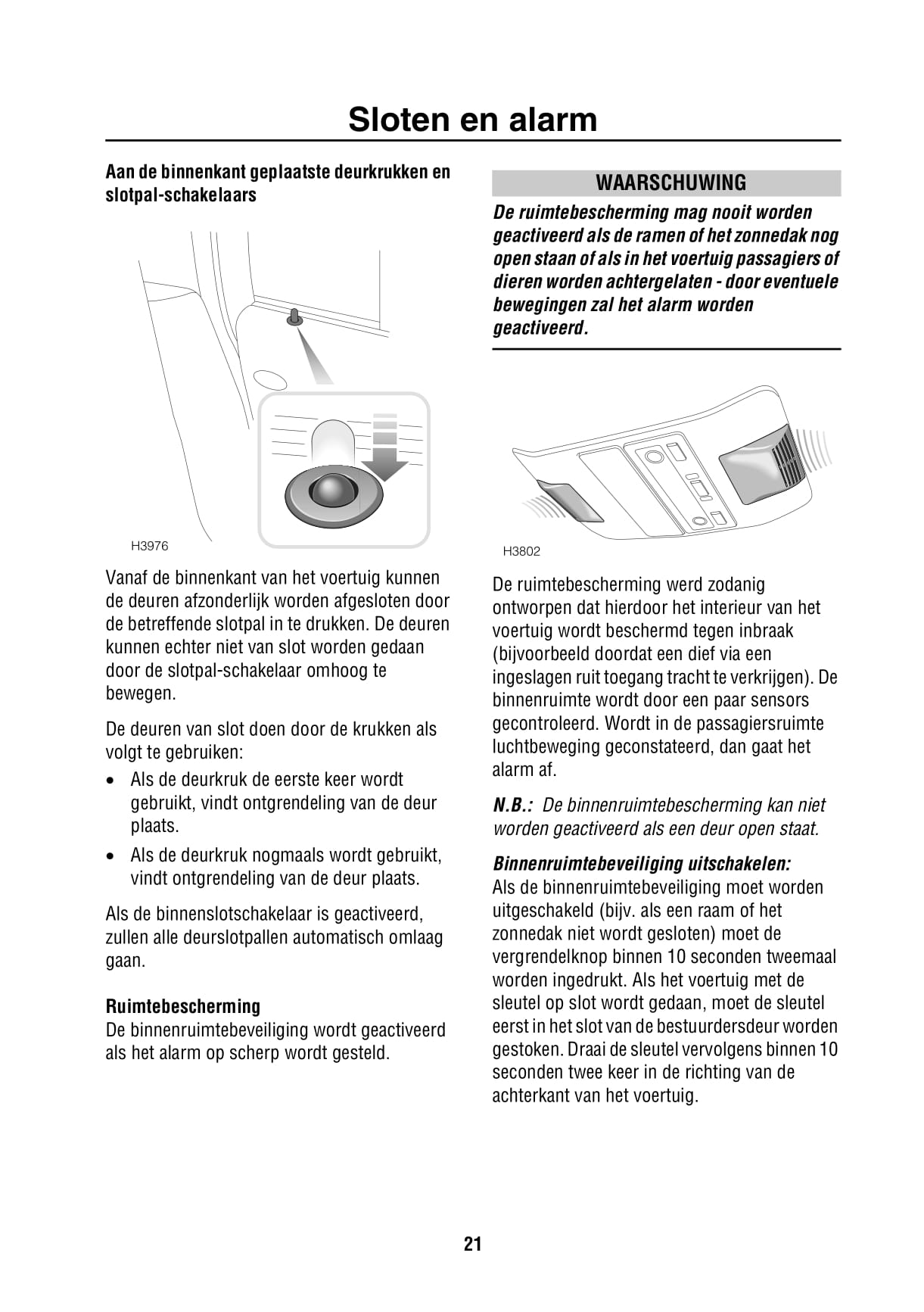 2002-2003 Land Rover Range Rover Owner's Manual | Dutch