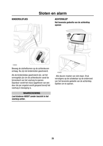 2002-2003 Land Rover Range Rover Owner's Manual | Dutch