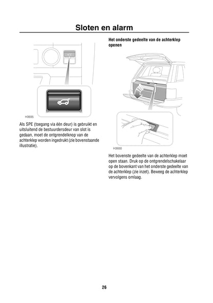 2002-2003 Land Rover Range Rover Owner's Manual | Dutch