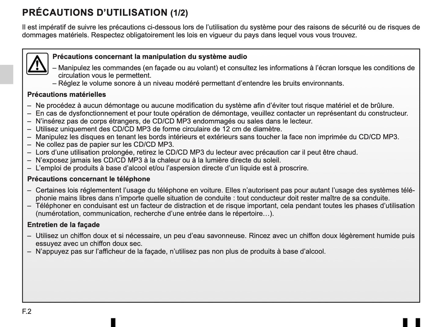 Renault Radio-Connect-R-GO Owner's Manual 2014 - 2018