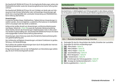 Skoda Columbus, Amundsen Und Bolero Infotainment Bedienungsanleitung 2016