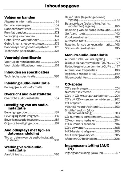 2011-2013 Ford Kuga Owner's Manual | Dutch