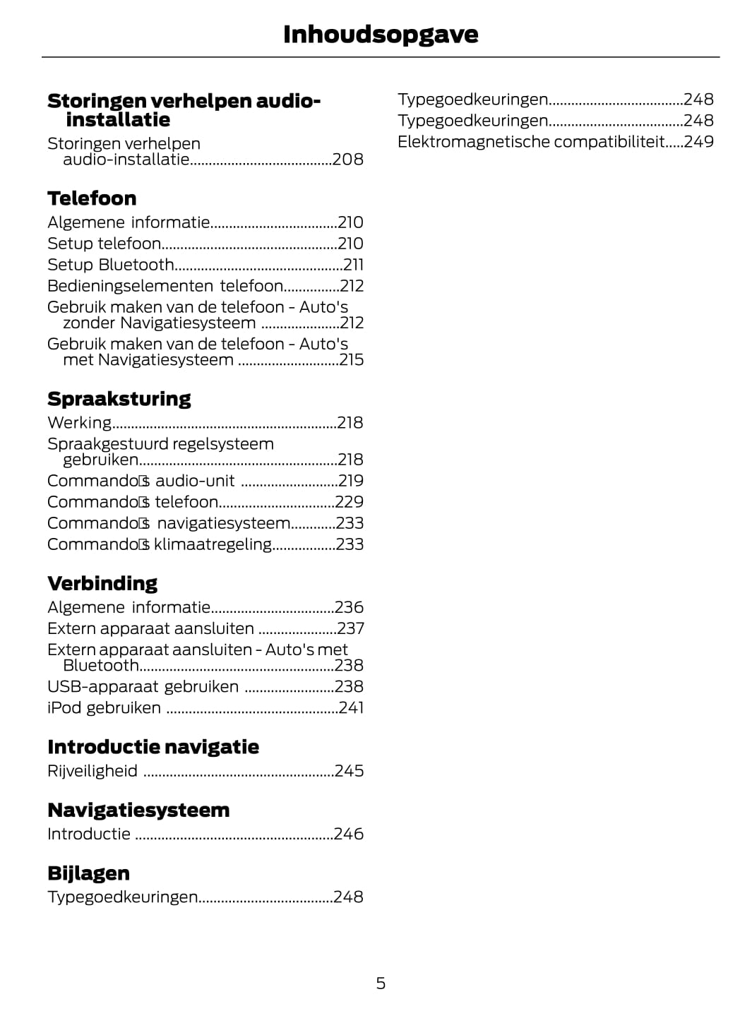 2011-2013 Ford Kuga Owner's Manual | Dutch