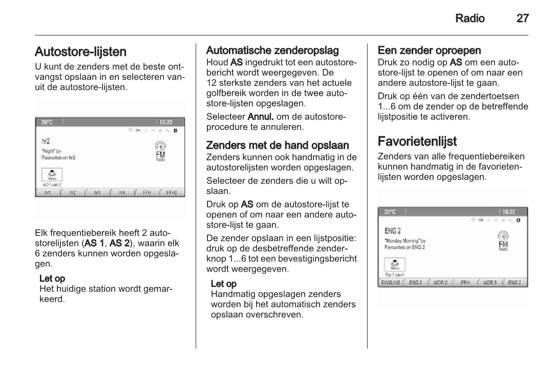 Opel Meriva Infotainment System Handleiding 2014 - 2017