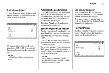 Opel Meriva Infotainment System Handleiding 2014 - 2017