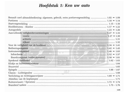 2001-2002 Renault Vel Satis Owner's Manual | Dutch