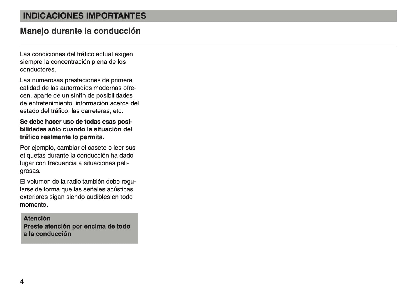 Skoda Radio MS202 Manual de Instrucciones 2003