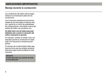 Skoda Radio MS202 Manual de Instrucciones 2003