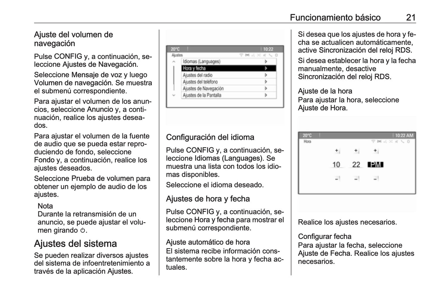 Opel Mokka Manual de infoentretenimiento 2012 - 2016