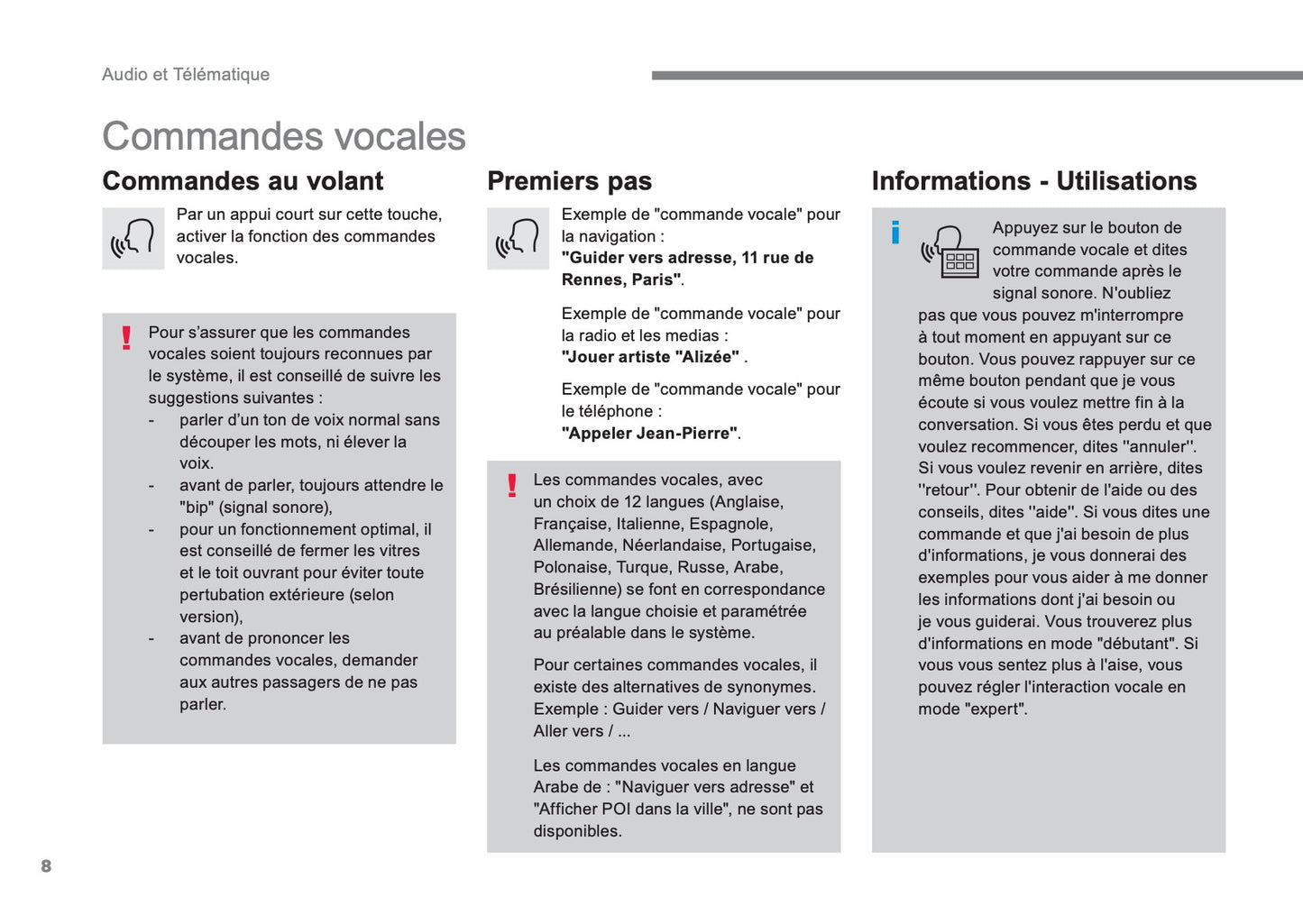 Citroën C3 Guide Audio Et Télématique 2016 - 2017