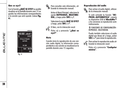 Alfa Romeo Blue&Me Instrucciones 2006 - 2008