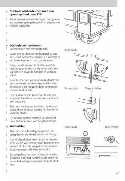 1994-2000 Ford Transit Manuel du propriétaire | Néerlandais