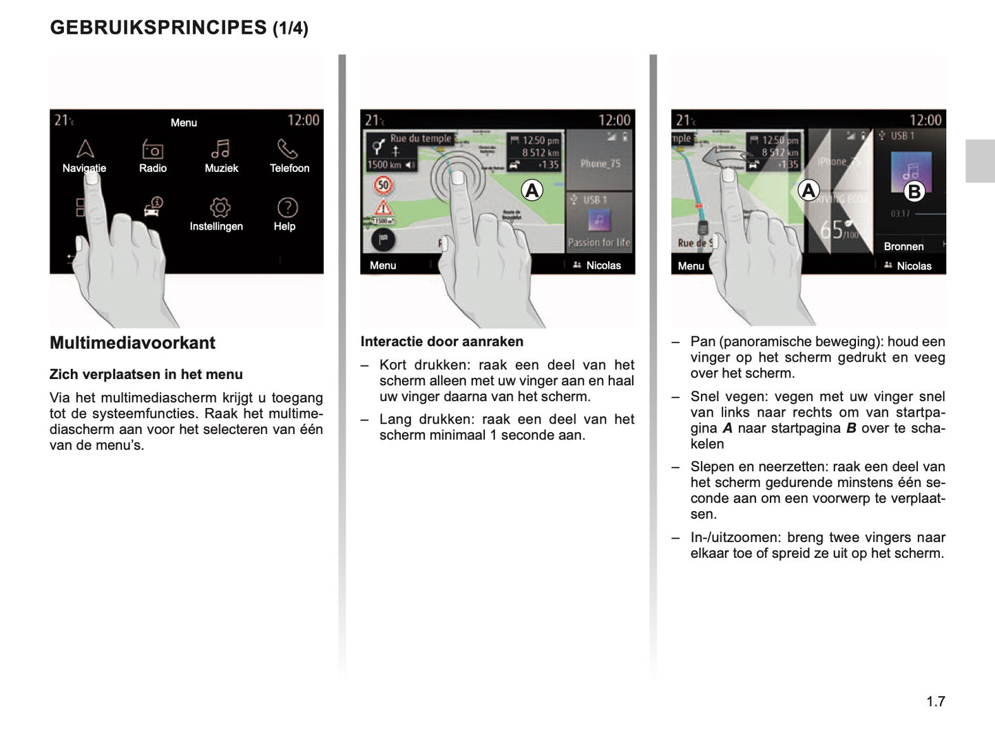 Renault Easy Connect Multimediasystemen Handleiding 04/2019