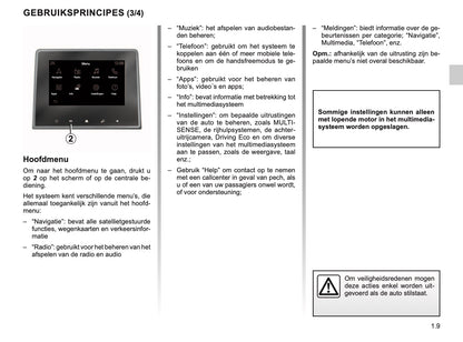 Renault Easy Connect Multimediasystemen Handleiding 04/2019