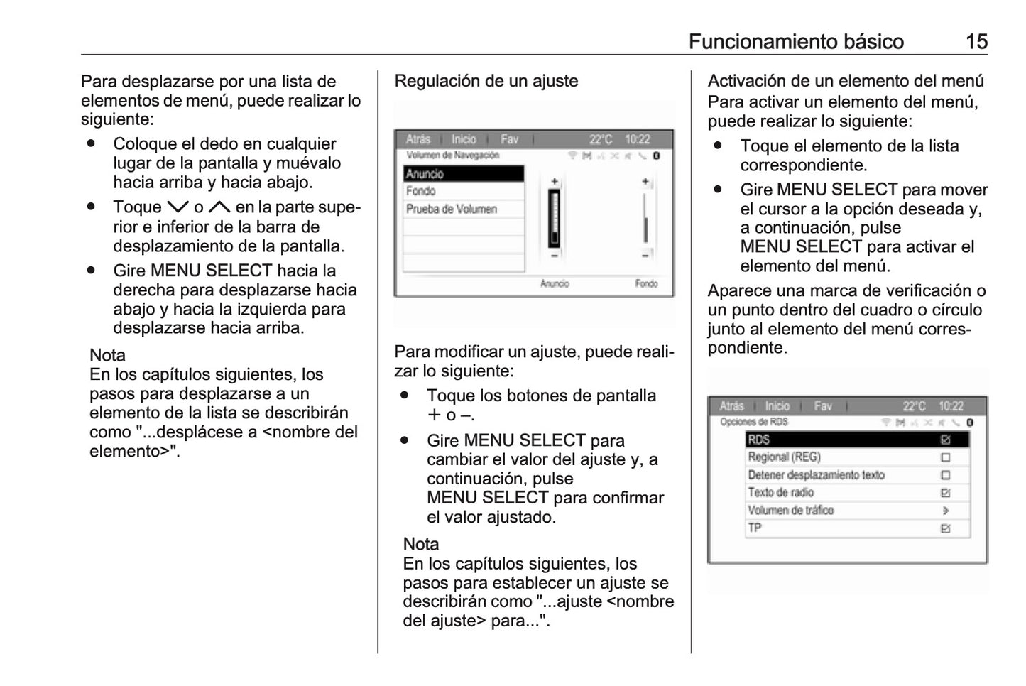 Opel Zafira Manual de infoentretenimiento 2016 - 2019