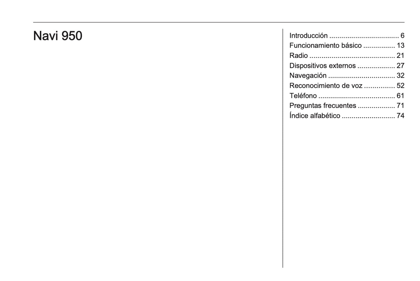 Opel Zafira Manual de infoentretenimiento 2016 - 2019