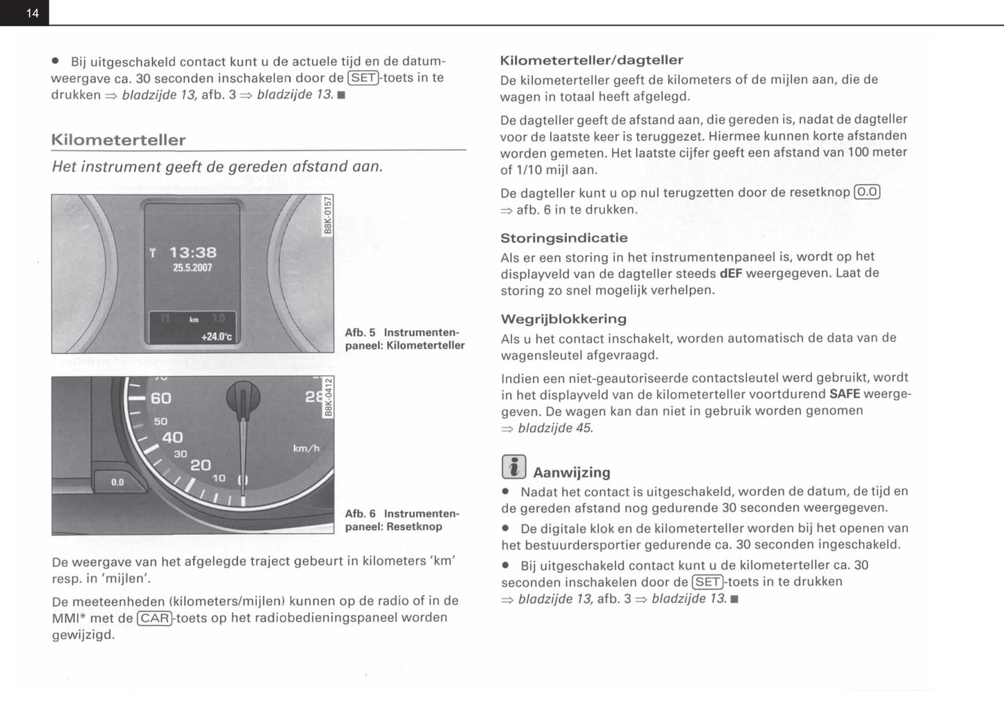 2007-2012 Audi A4 Bedienungsanleitung | Niederländisch