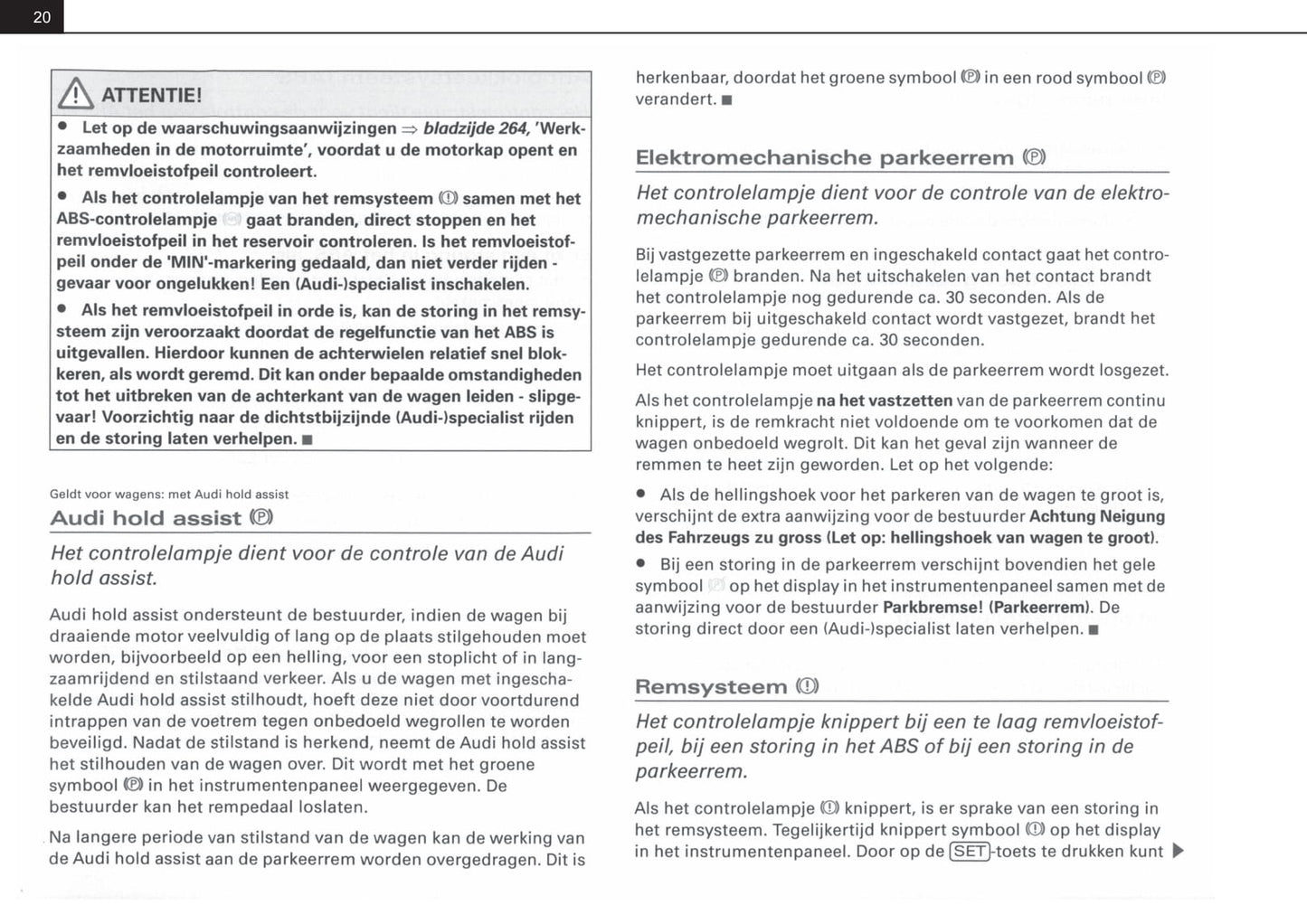 2007-2012 Audi A4 Bedienungsanleitung | Niederländisch