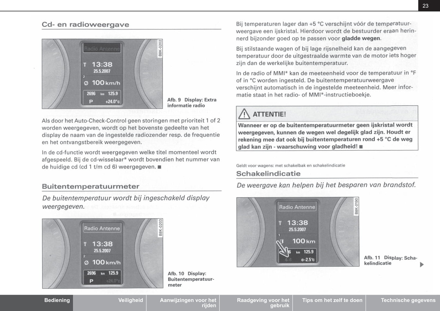 2007-2012 Audi A4 Bedienungsanleitung | Niederländisch