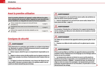 Seat Radio Sound Système 2.0 Guide d’instructions