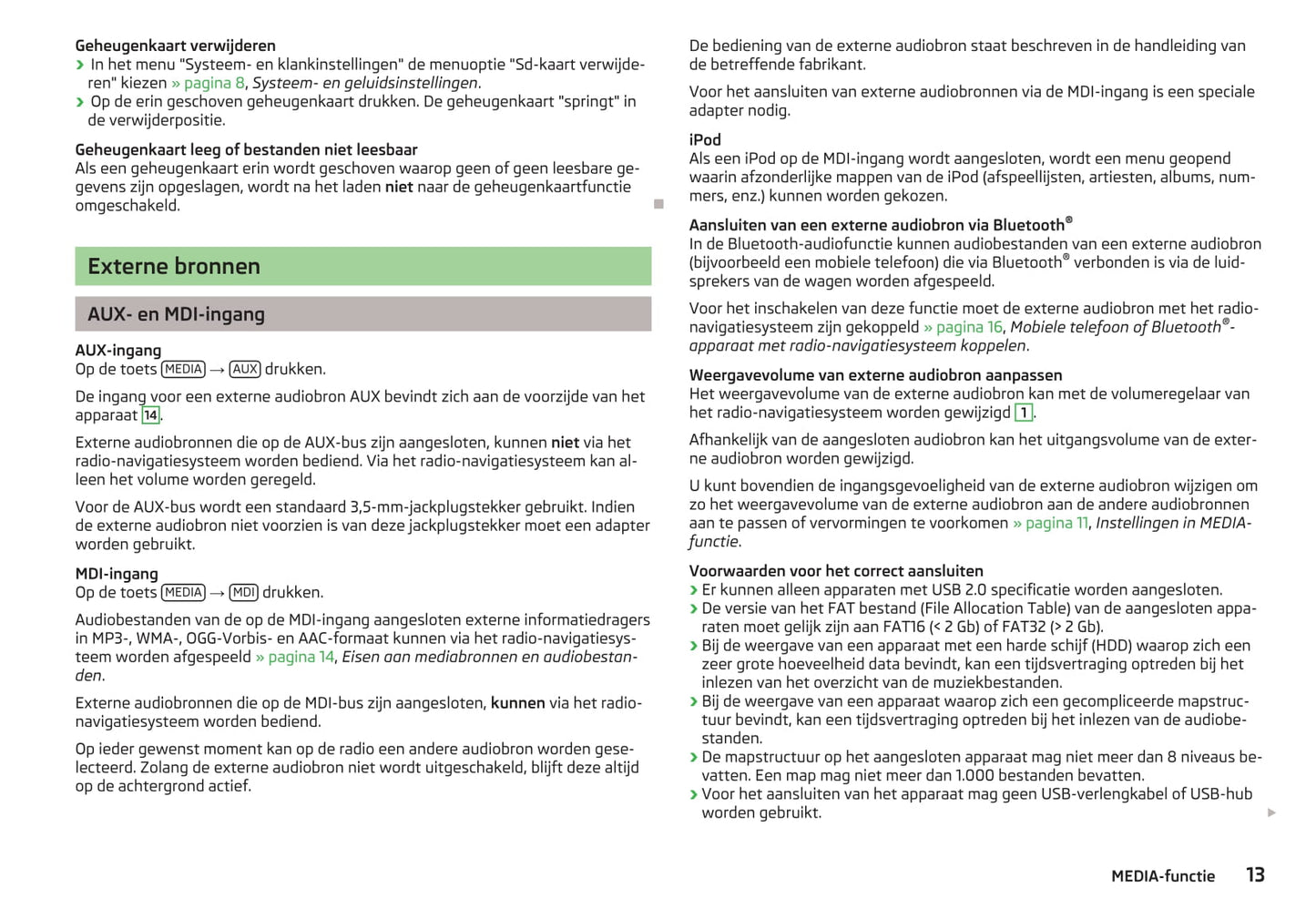 Skoda Amundsen Navigatie Handleiding 2012