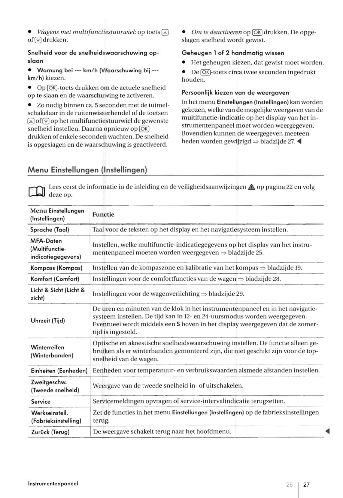 2007-2011 Volkswagen Tiguan Owner's Manual | Dutch