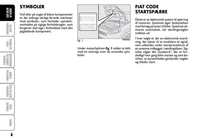 2012-2013 Fiat Linea Gebruikershandleiding | Dansk