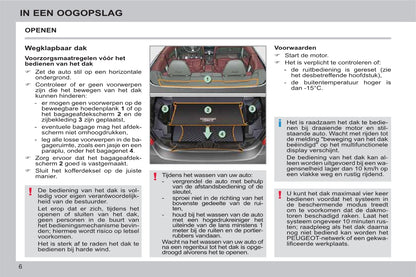 2011-2013 Peugeot 308 CC Owner's Manual | Dutch