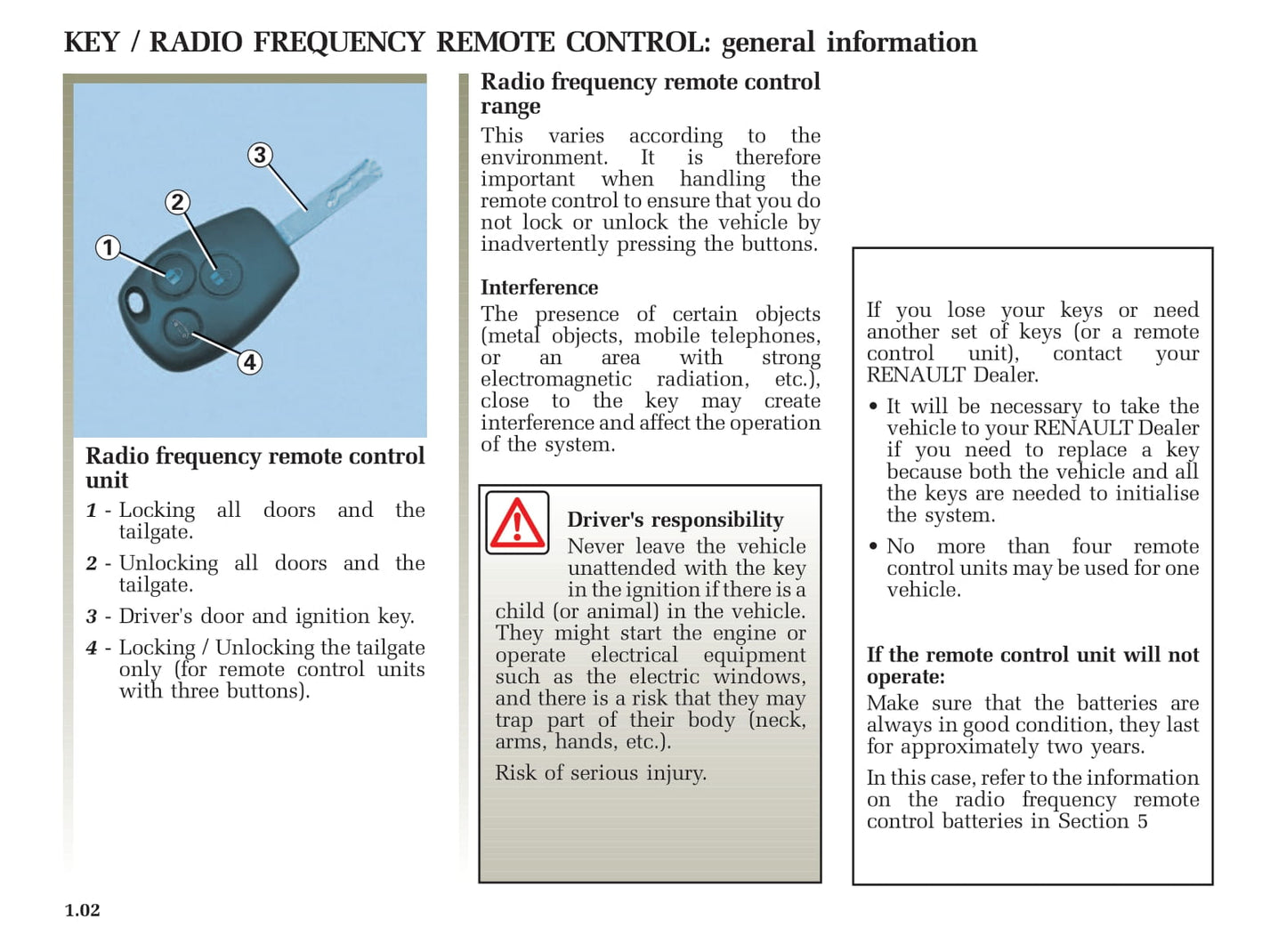 2005-2006 Renault Modus Owner's Manual | English