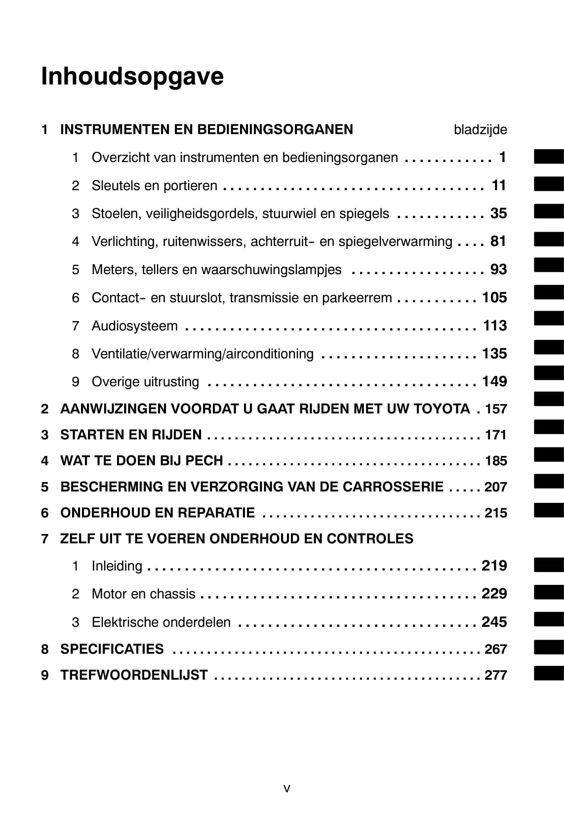 2002-2005 Toyota Celica Owner's Manual | Dutch