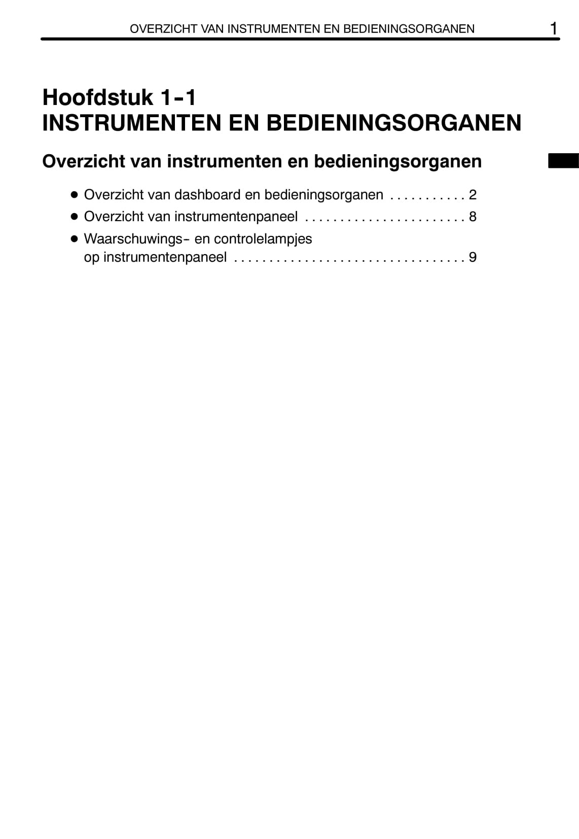 2002-2005 Toyota Celica Owner's Manual | Dutch