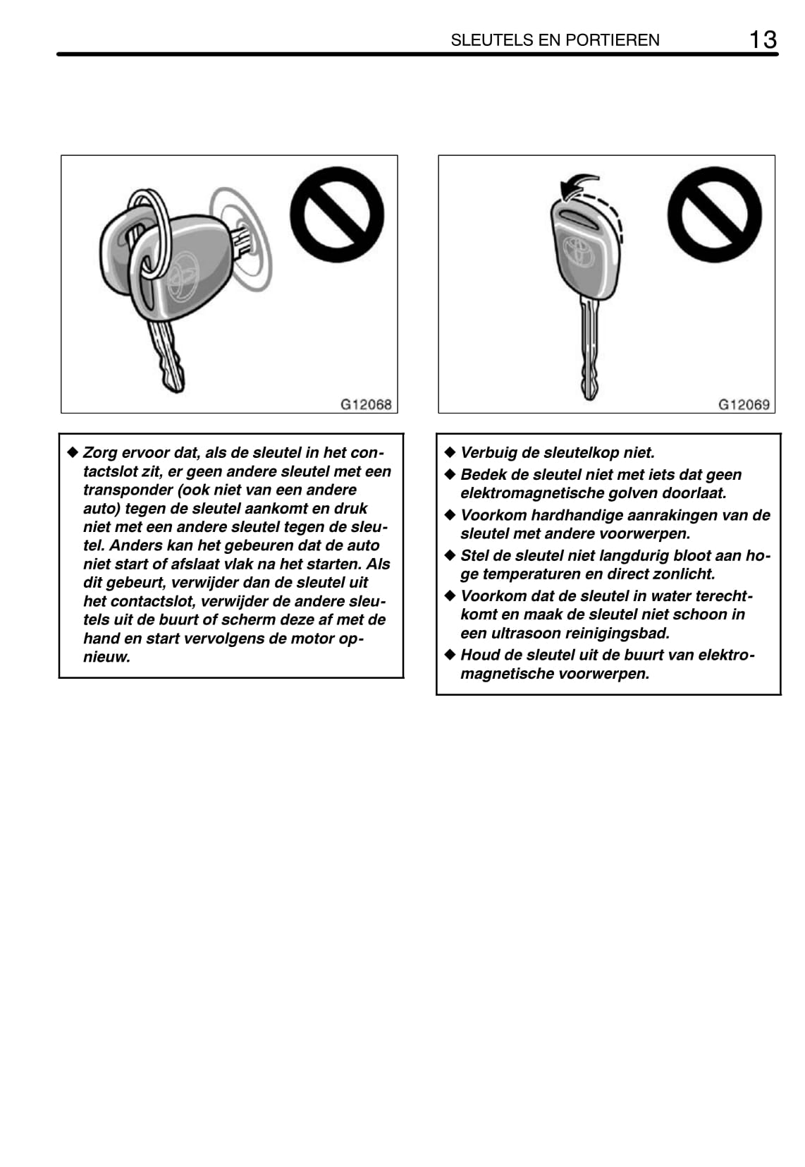 2002-2005 Toyota Celica Owner's Manual | Dutch