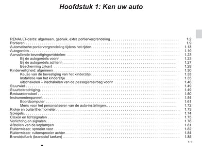 2014-2015 Renault Scénic/Grand Scénic Owner's Manual | Dutch