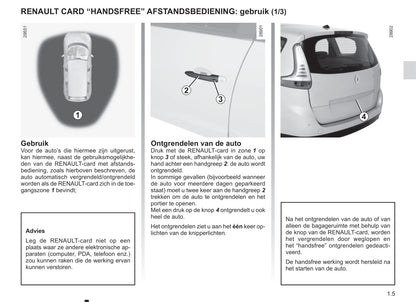 2014-2015 Renault Scénic/Grand Scénic Owner's Manual | Dutch