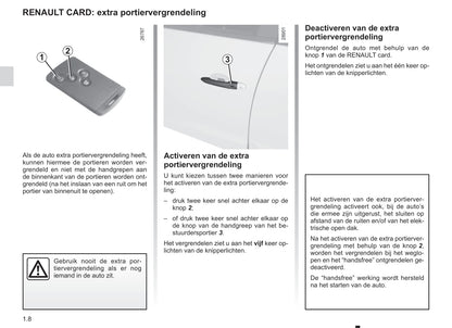 2014-2015 Renault Scénic/Grand Scénic Owner's Manual | Dutch