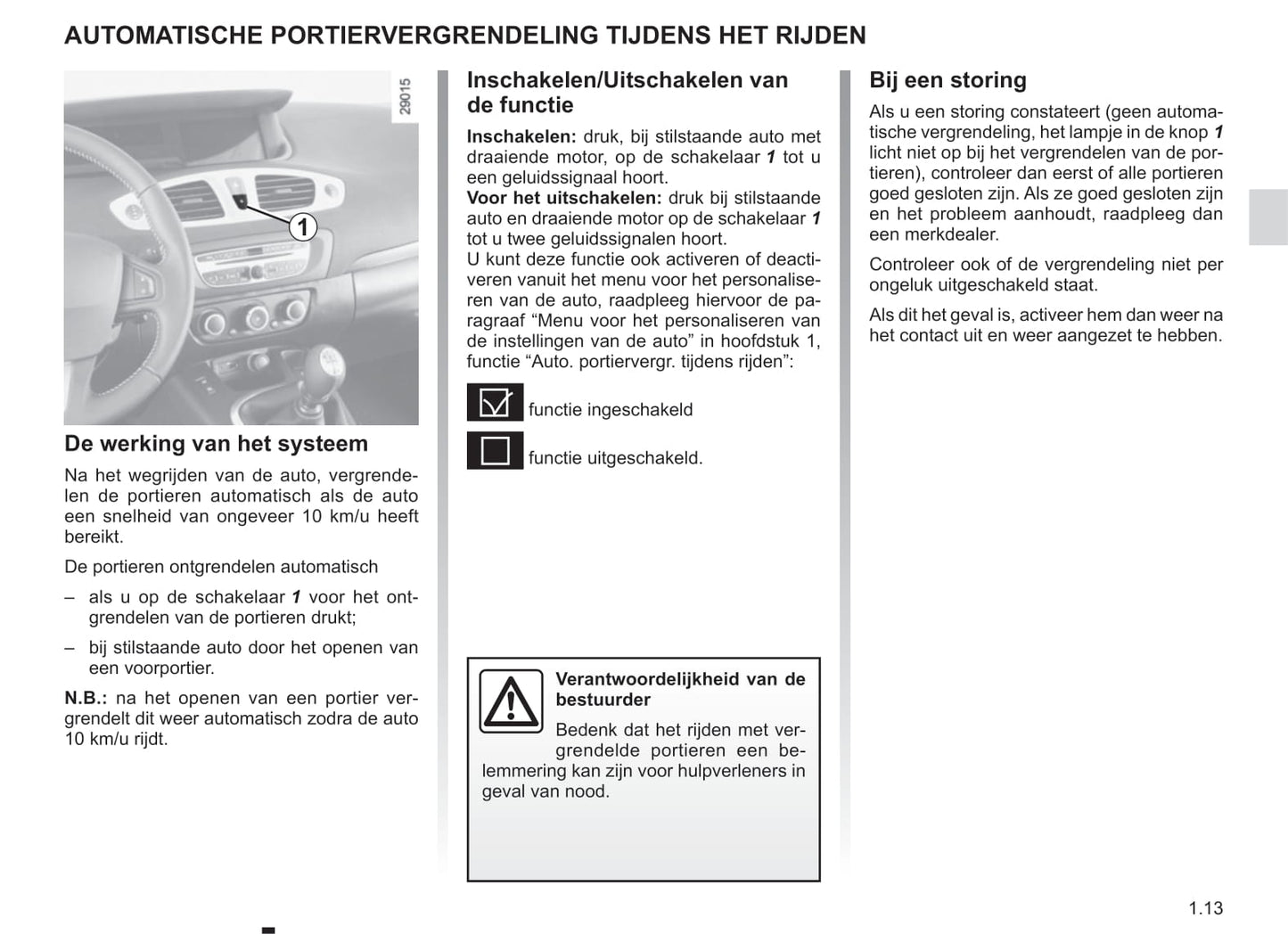 2014-2015 Renault Scénic/Grand Scénic Owner's Manual | Dutch