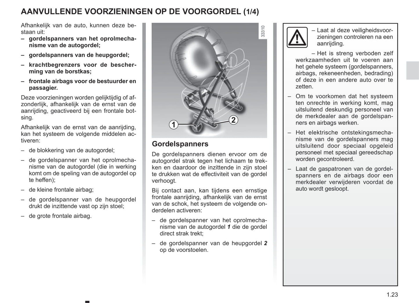 2014-2015 Renault Scénic/Grand Scénic Owner's Manual | Dutch