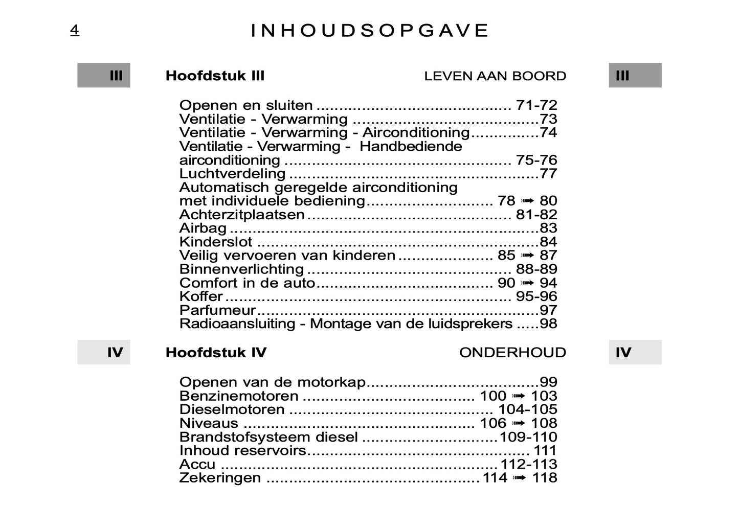 2005-2006 Citroën C4 Bedienungsanleitung | Niederländisch