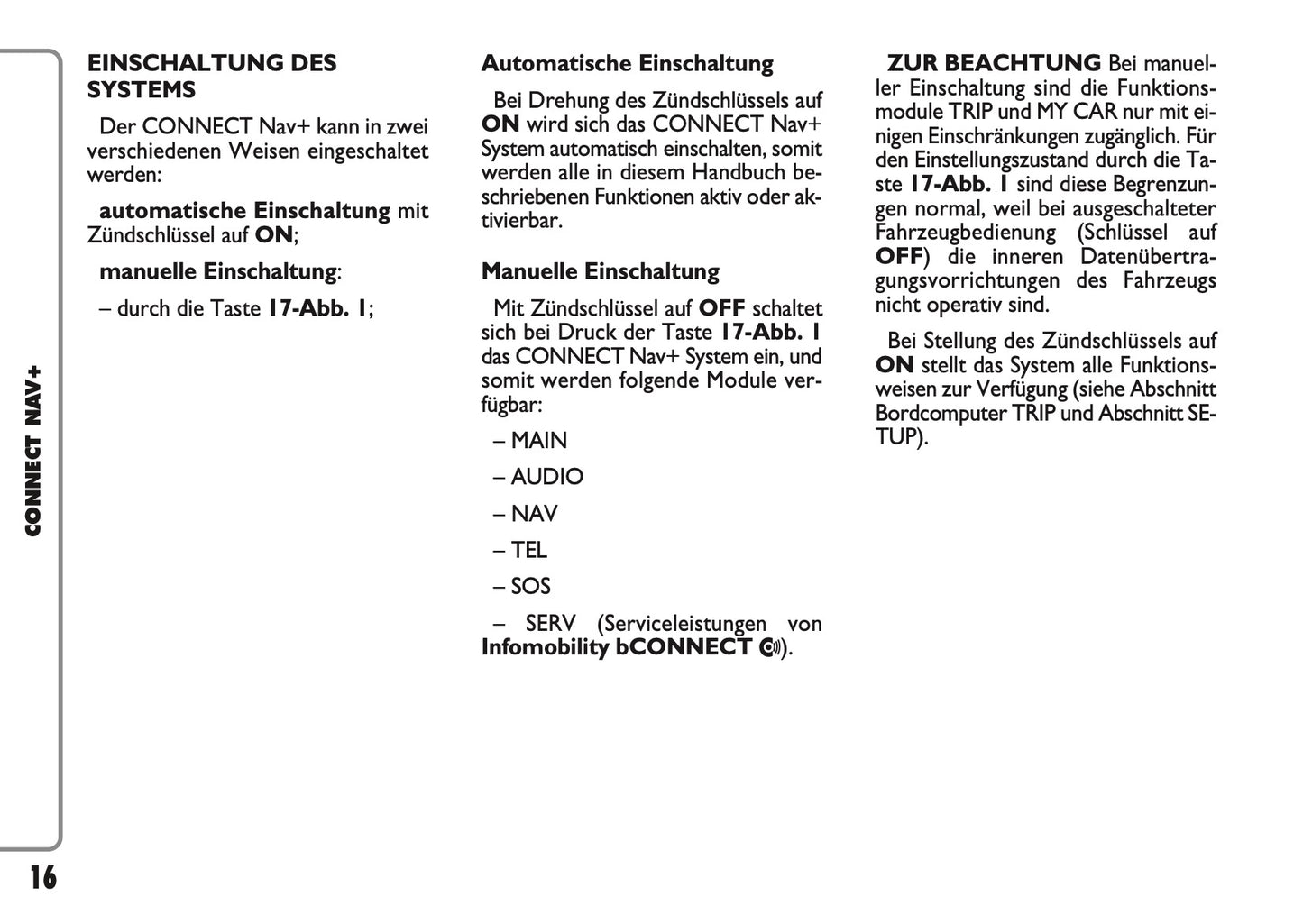 Fiat Panda Connect Nav+ Bedienungsanleitung 2009