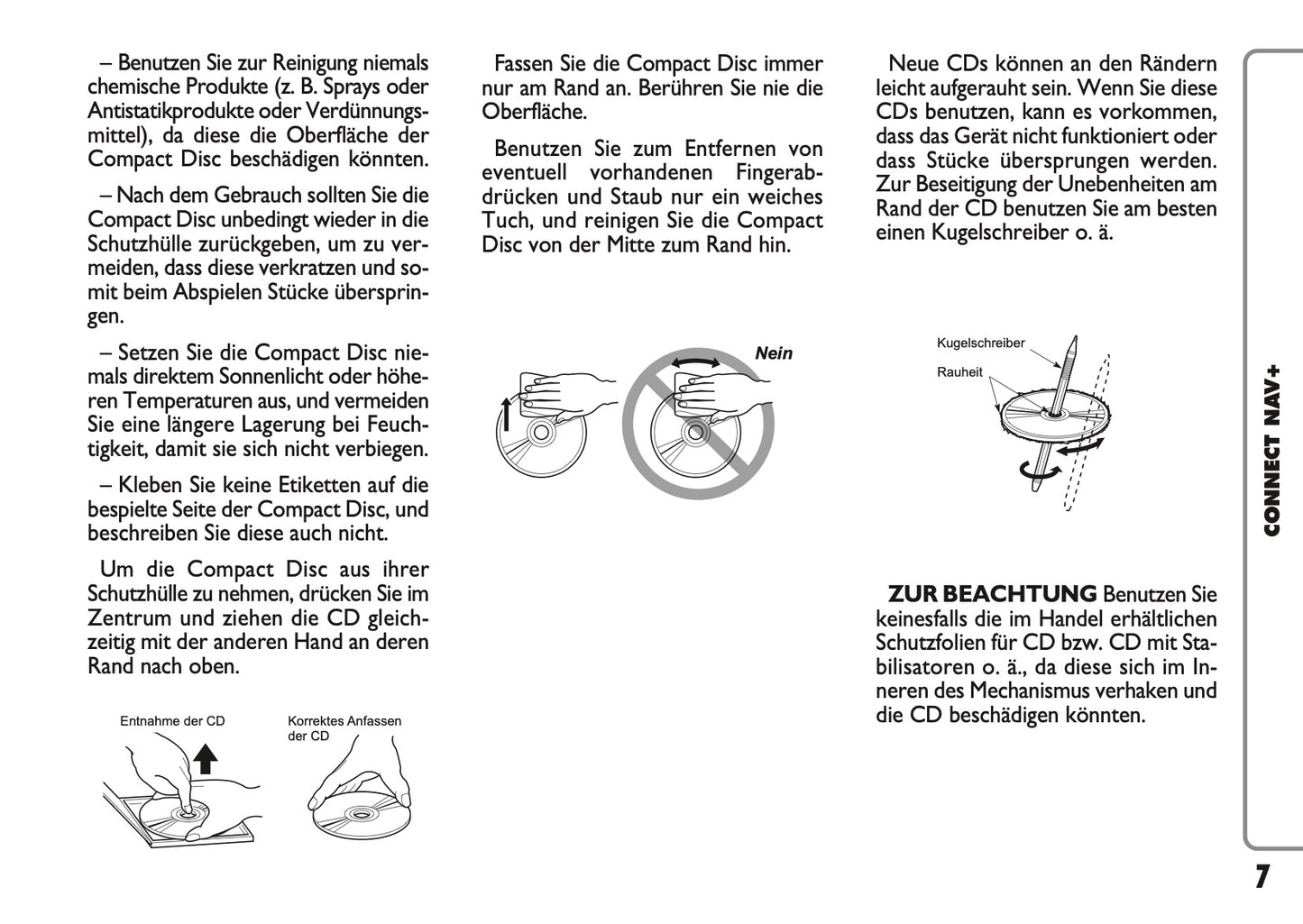 Fiat Panda Connect Nav+ Bedienungsanleitung 2009