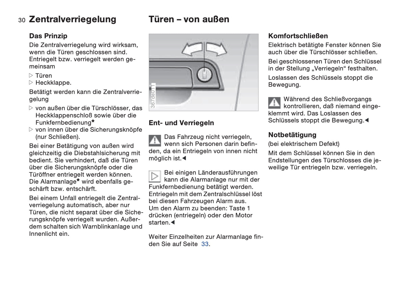 1997-1998 BMW Z3/Z3 M Bedienungsanleitung | Deutsch