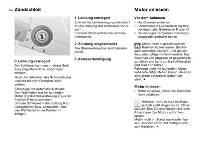 1997-1998 BMW Z3/Z3 M Bedienungsanleitung | Deutsch