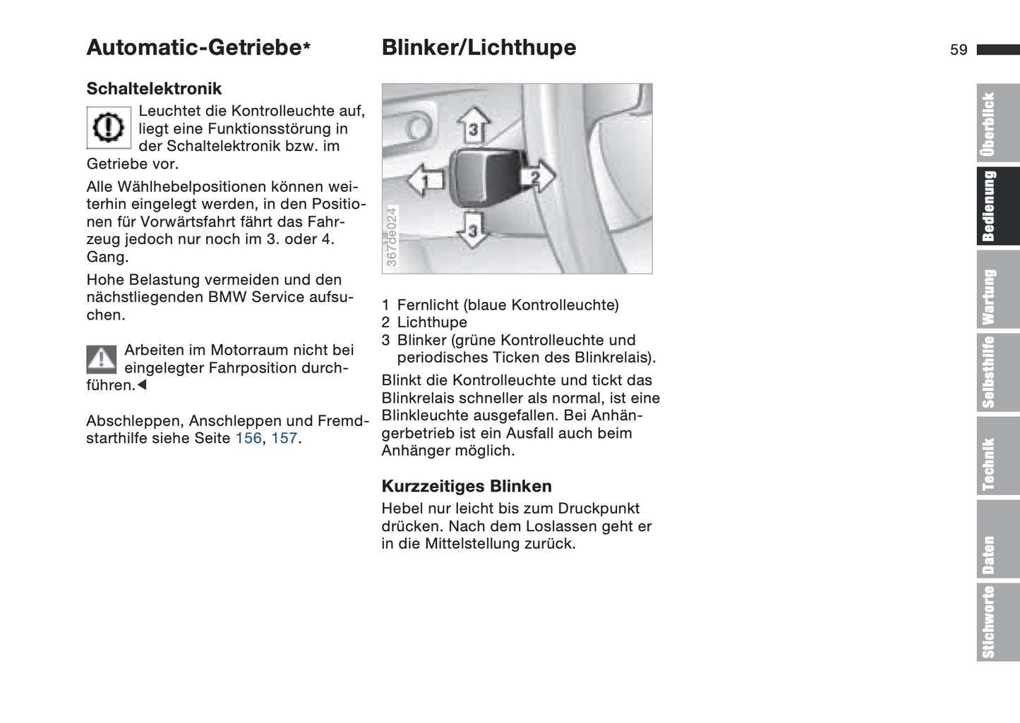 1997-1998 BMW Z3/Z3 M Bedienungsanleitung | Deutsch