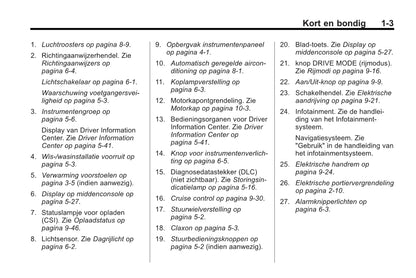 2013 Chevrolet Volt Owner's Manual | Dutch