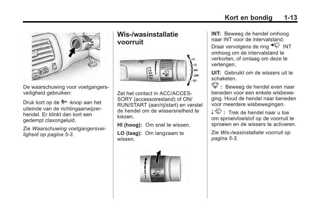 2013 Chevrolet Volt Owner's Manual | Dutch