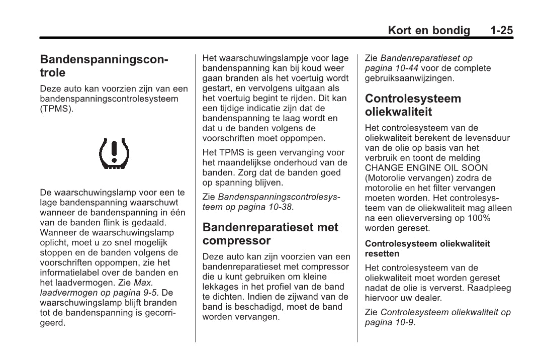 2013 Chevrolet Volt Owner's Manual | Dutch