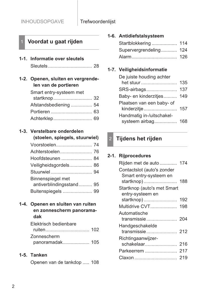 2014-2015 Toyota Verso Owner's Manual | Dutch