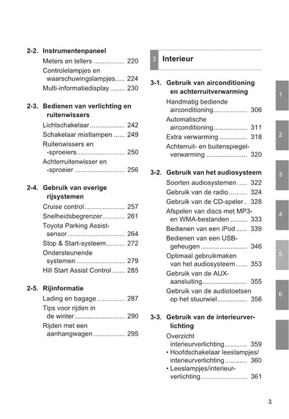 2014-2015 Toyota Verso Owner's Manual | Dutch