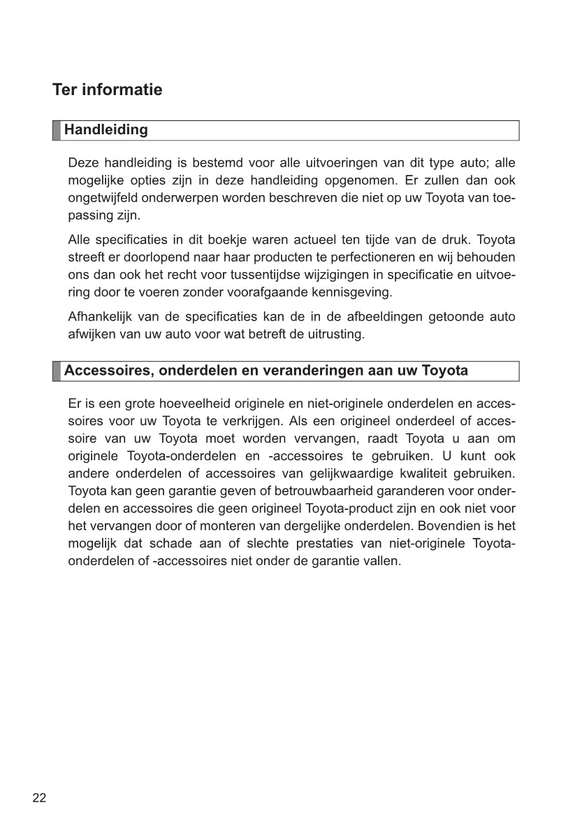 2014-2015 Toyota Verso Owner's Manual | Dutch