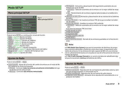 Skoda Navigation Columbus Manual de Instrucciones 2013 -2015